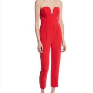 Amanda Uprichard Red Jumpsuit